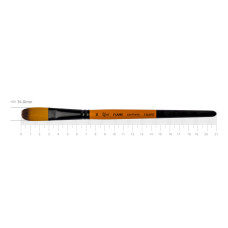 Кисть Синтетика овальная, FLAME 1368FR, №16, кор ручка ROSA 1368FR16