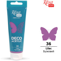 Акрил для декора Сиреневый, матовый, 75 мл, ROSA TALENT (322236)