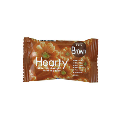 Пластика самозастывающая Hearty, Коричневая, 50 г, Padico