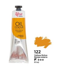 Фарба олійна, Вохра жовта, 100 мл, ROSA Gallery