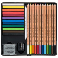 Набор пастели и карандашей THE PASTEL BASIC BOX, 27 шт мет.кор Cretacolor (47022)