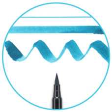 Маркер-кисточка акварельные KOI, Виридиановый (31), Sakura