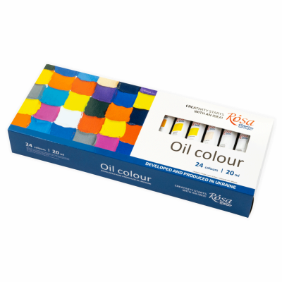 Набір олійних фарб 24×20 мл блістер ROSA Studio