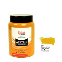 Краска акриловая, Охра светлая, 400 мл, ROSA Studio
