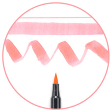 Маркер-кисточка акварельные KOI, Фуксия (222), Sakura