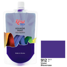 Фарба гуашева Фіолетова 200 мл ROSA Studio