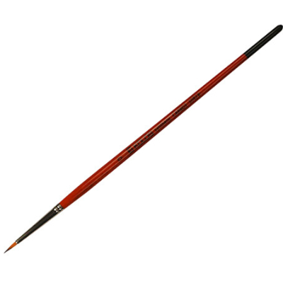 Кисть Синтетика круглая, Carrot 1097R, №0, короткая ручка  KOLOS