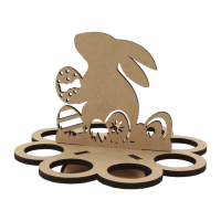 Подставка для яиц Зайка №2 МДФ 20х20х14 см ROSA TALENT