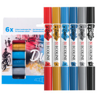 Набор акварельных маркеров ECOLINE DUO TIP Urban Landscape, 6 шт, Royal Talens 11609913