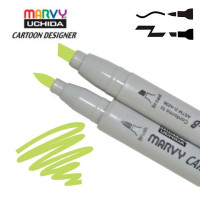 Маркер двосторонній Marvy Світло-зелений 1900B-S