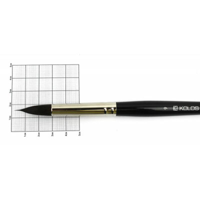Кисть Белка круглая, Classic 3049R, № 9, короткая ручка KOLOS
