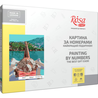 Картина по номерам набор Relax ROSA START, 35х45 см, в коробке