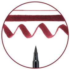 Маркер-кисточка акварельные KOI, Бордовый (Бургунди) (22), Sakura