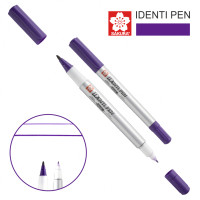 Перманентный маркер IDENTI PEN, двусторонний, 0,4 / 1 мм, Фиолетовый, Sakura