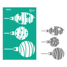 Трафарет многоразовый, №3066, Элементы и надписи 13х20см, серия Новый год, ROSA Talent