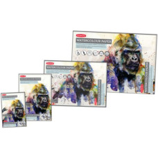Склейка для акварели А5 (21х14,8), 300 г м, 12л, белая гладкая бумага, Derwent