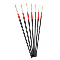 Пензель Синтетика кругла, 112, № 1, довга ручка ROSA Studio