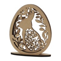 3D композиция на подставке Зайка №3 МДФ 14х3х17см ROSA TALENT