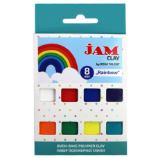 Набір пластики “Rainbow“, 8х20 г, Jam Clay, ROSA TALENT (5059006)