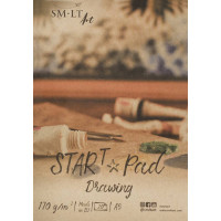 Склейка для рисунка STAR T, А5 (14,8*21 см), 170 г/м2, 20л, SMILTAINIS