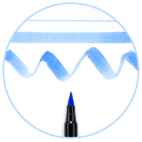 Маркер-кисточка акварельные KOI, Небесно-голубой светлый (237), Sakura