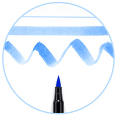 Маркер-кисточка акварельные KOI, Небесно-голубой светлый (237), Sakura