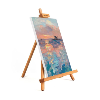 Мольберт настольный бук 44х25х44(76) см высота полотна до 70см SINOART