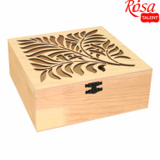 Скринька дерев'яна, з прорізним малюнком, 20х20х8 см, ROSA TALENT (2720003)