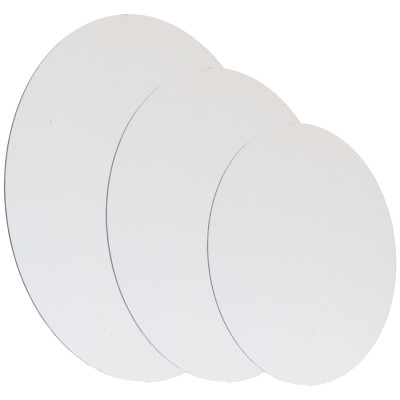 Полотно на картоне, овальное, 15х20 см, хлопок, акрил, ROSA Studio