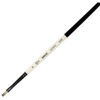Пензель Синтетика плоска, BREEZE 1226F, №0, коротка ручка ROSA 1226F0 