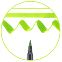 Маркер акварельний пензель KOI Sakura, Смарагдовий №226