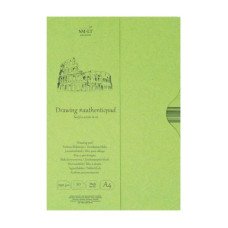 Склейка для акрила и масла в папке AUTHENTIC (DRAWING) А4, 290 г м2, 20л, белая бумага, SMILTAINIS