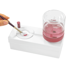 Кистемойка пластиковая с системой слива (50722) розовая DKArt & Craft