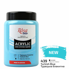 Фарба акрилова, Турецька блакитна, 400 мл, ROSA Studio (322419439)