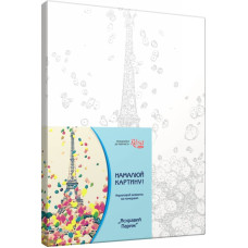Картина по номерам акрил набор стандарт Яркий Париж ROSA START