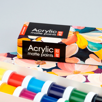 Набор акриловых красок Nature матовый 12x10мл Arteo Набор акриловых красок Nature матовый 12x10мл Arteo