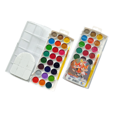 Набор акварельных красок с кистью 24 шт, Rudix