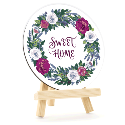 Набор картина по номерам Sweet Home, круглая, Ø15 см, с мольбертом ROSA START