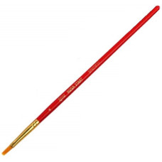 Пензель Синтетика плоска, № 4, коротка ручка ROSA START