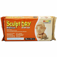 Маса для моделювання, персикова, самозастигаюча, 500 г ''Sculpt Dry'', MUNGYO (MF500)