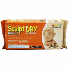 Масса для моделирования, персиковая, самозастывающая, 500 г ''Sculpt Dry'', MUNGYO (MF500)