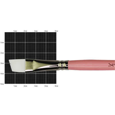 Кисть Синтетика угловя, Flamingo 1023A, № 1/2, короткая ручка  KOLOS