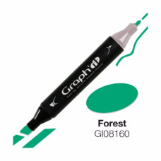 Маркер двусторонний Graphit Зеленый лес арт GI08160