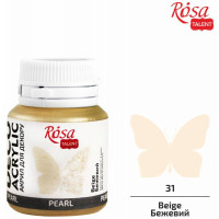 Акрил для декора 71 Бежевый, перламутр, 20 мл, ROSA TALENT (22031)