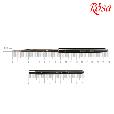 Кисть из соболя круглая TRAVEL BRUSH OCEAN серии 168 №4