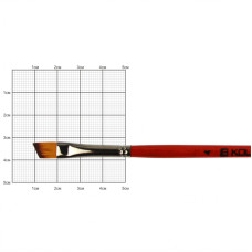 Кисть Синтетика углова, Carrot 1097А, № 4, короткая ручка KOLOS