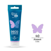 Акрил для декору, Ліловий, матовий, 75 мл, ROSA TALENT