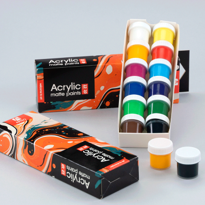 Набор акриловых красок Waves матовый 12x10мл Arteo Набор акриловых красок Waves матовый 12x10мл Arteo