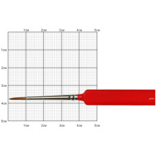 Кисть Колонок круглый, Nail art 3009L, №1, короткая ручка KOLOS