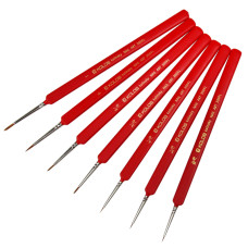 Кисть Колонок круглый, Nail art 3009L, №1, короткая ручка KOLOS